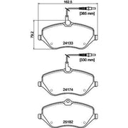 Mintex Front Brake Pad Set MDB3135