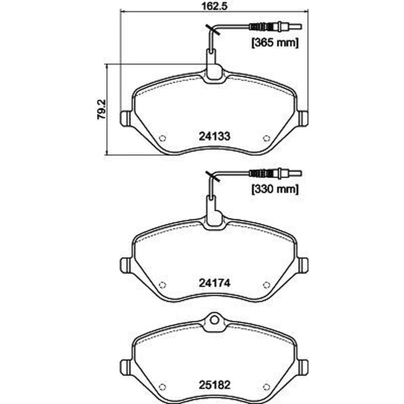 Mintex Front Brake Pad Set MDB3135