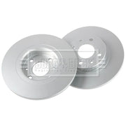 Borg & Beck 2 x Solid Front Brake Discs BBD4002