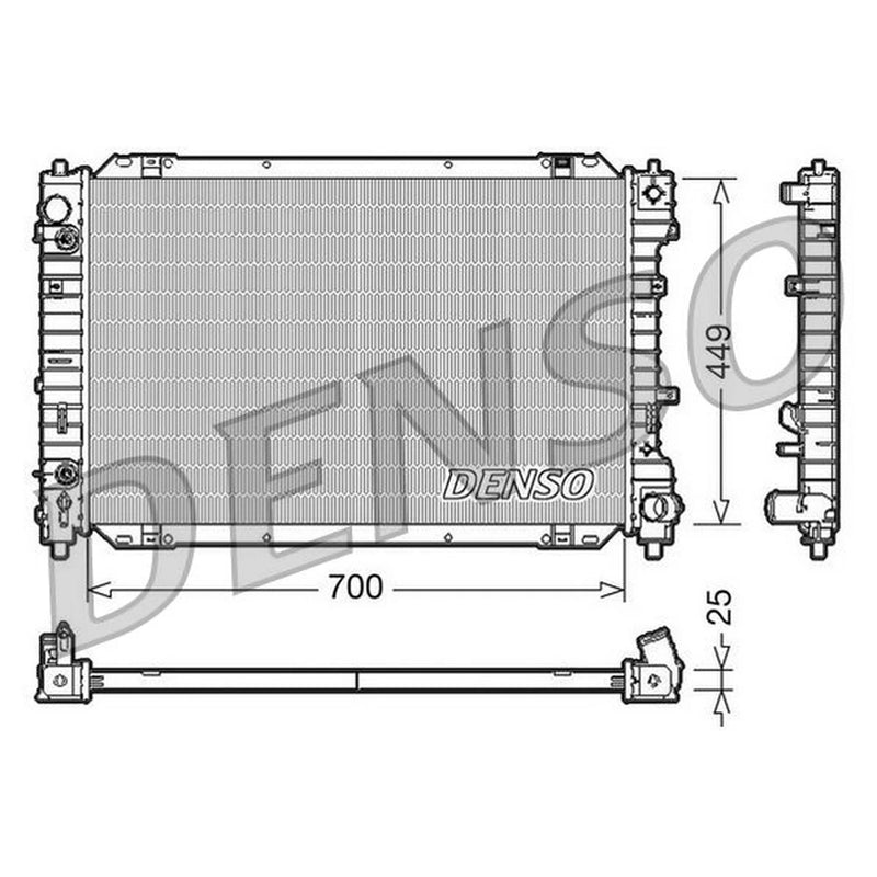 Denso Engine Radiator DRM10087