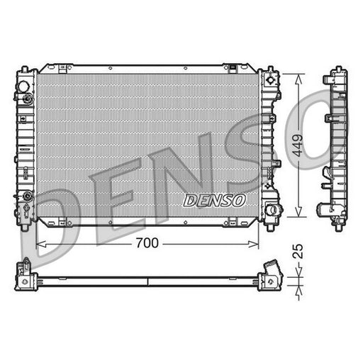Denso Engine Radiator DRM10087