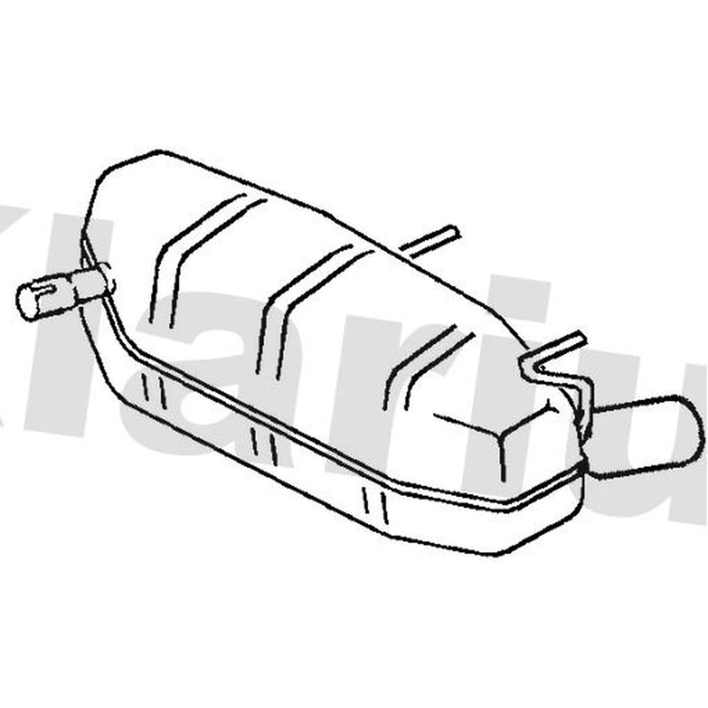 Klarius Box With Tail Pipe Rear GM635T