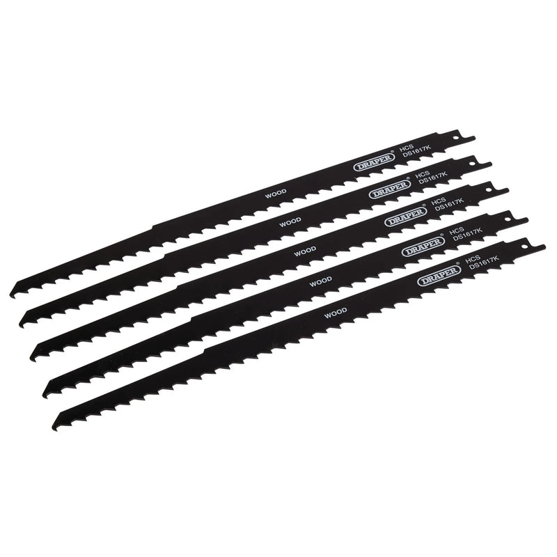 Draper Reciprocating Saw Blades 300mm 3tpi Pack of 5