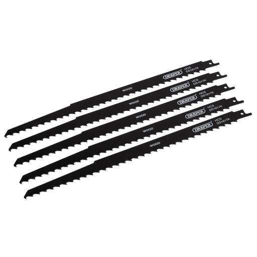 Draper Reciprocating Saw Blades 300mm 3tpi Pack of 5