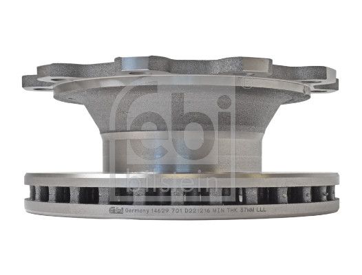 Febi 2 x Brake Disc Set Internally Vented Rear