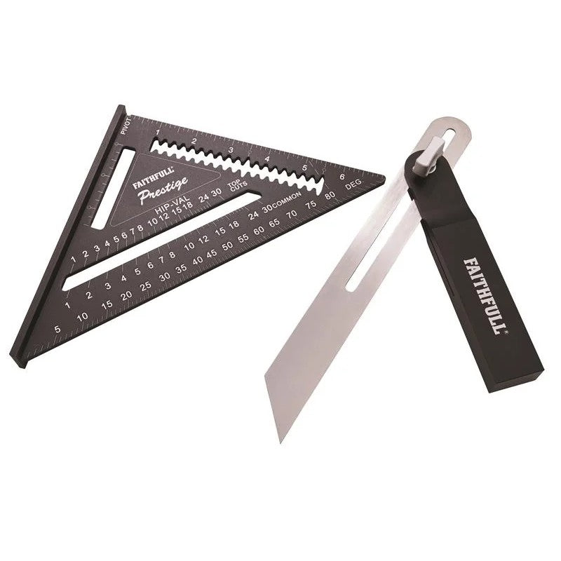Faithfull CNC Sliding Bevel & Quick Square Set - FAICSQSB
