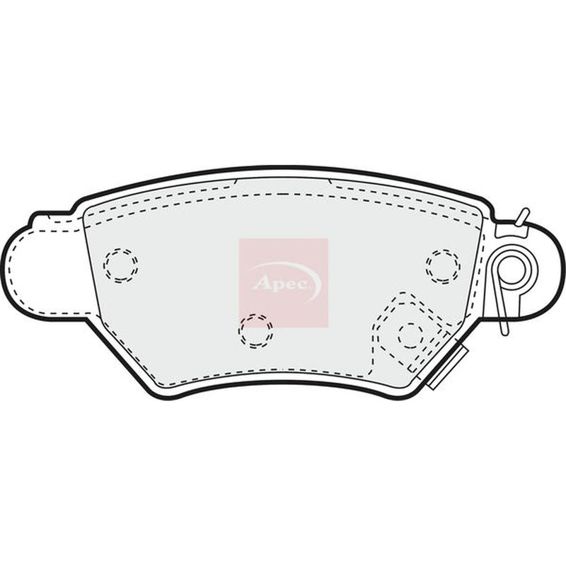 Apec Rear Brake Pad Set PAD1024