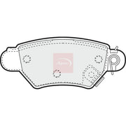 Apec Rear Brake Pad Set PAD1024