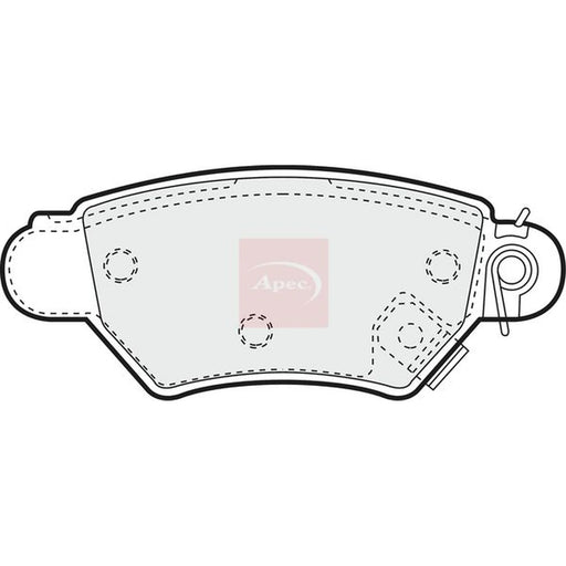 Apec Rear Brake Pad Set PAD1024