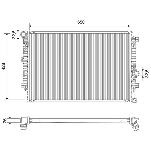 Valeo Engine Radiator 701912