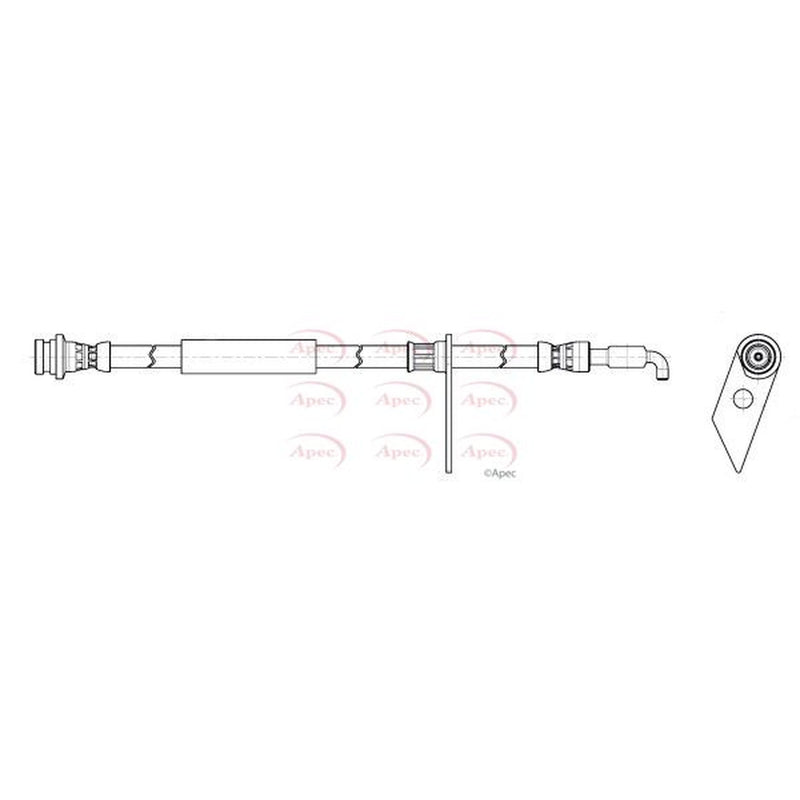 Apec Brake Hydraulic Hose Line Front Right HOS4471