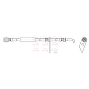 Apec Brake Hydraulic Hose Line Front Right HOS4471