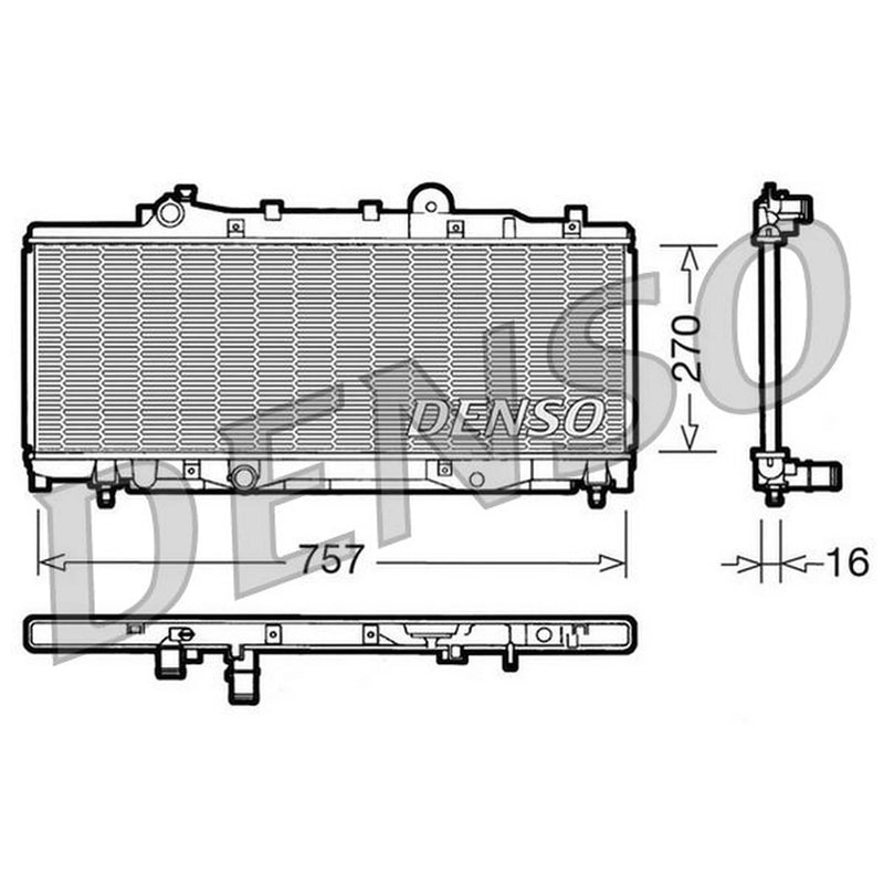 Denso Engine Radiator DRM09092