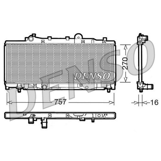 Denso Engine Radiator DRM09092