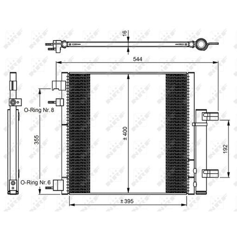 NRF Air Conditioning Condenser 350048