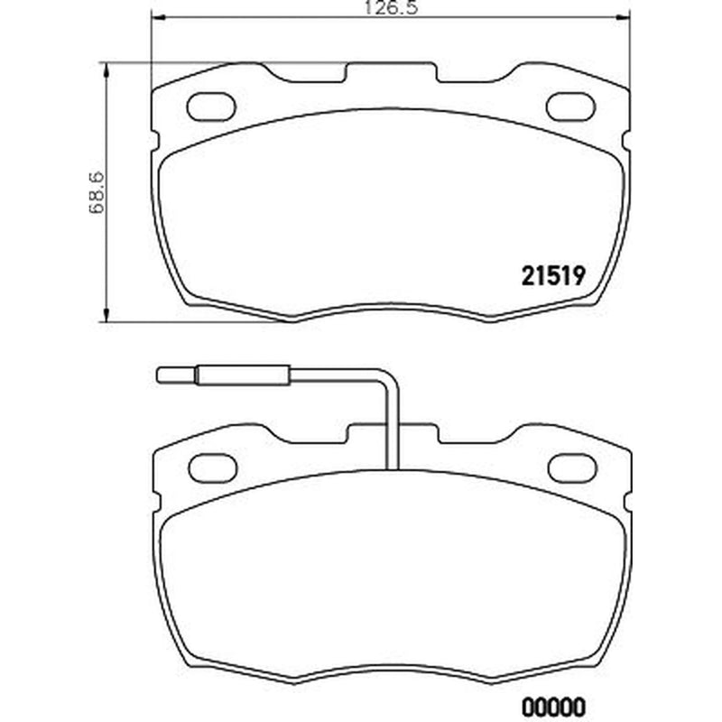 Mintex Front Brake Pad Set MDB1555