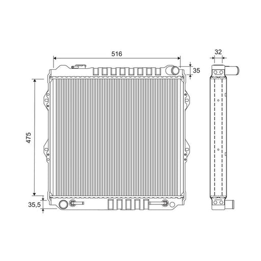 Valeo Engine Radiator 701282