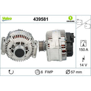 Valeo Car Alternator 12V 439581