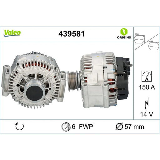Valeo Car Alternator 12V 439581