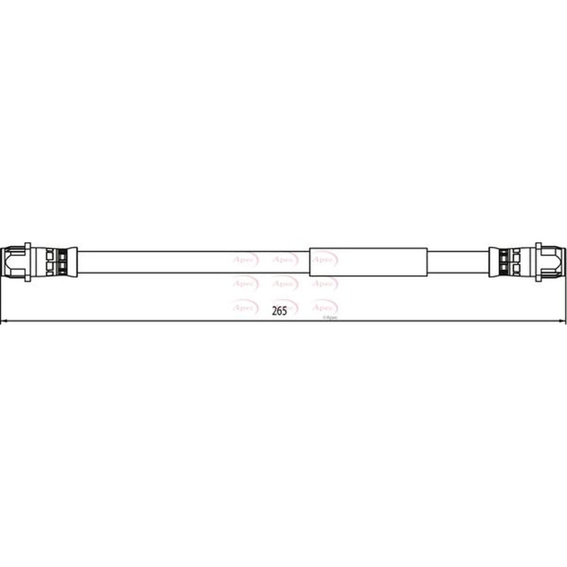 Apec Brake Hydraulic Hose Line Rear HOS3914