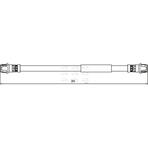 Apec Brake Hydraulic Hose Line Rear HOS3914