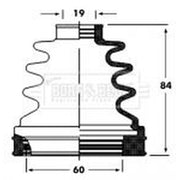 Borg & Beck Drive Shaft Bellow Kit Front Left BCB2800