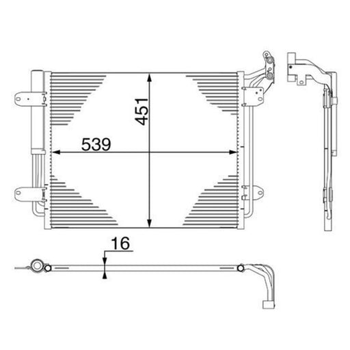 Mahle Air Conditioning Condenser AC 12 000S