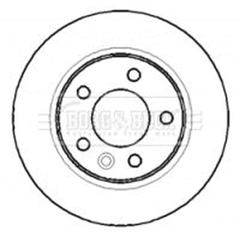 Borg & Beck 2 x Vented Rear Brake Discs BBD4387