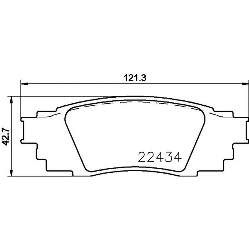 DON Rear Brake Pad Set PCP1907