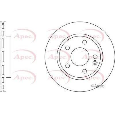 Apec Brake Disc Front Fits Mercedes A Class Apec  - Town Parts