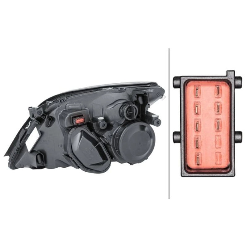 Hella Headlight Headlamp W5W Right 1EL 008 320-081