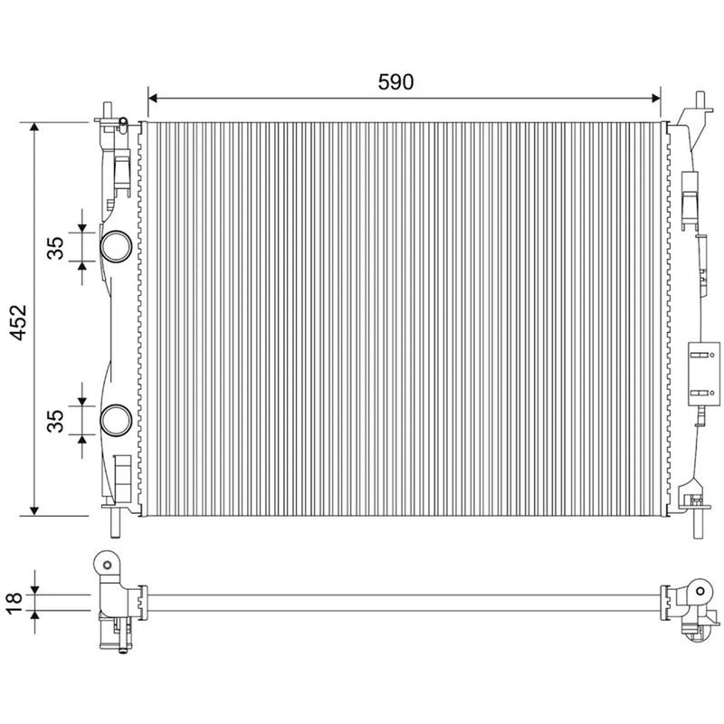 Valeo Engine Radiator 701904