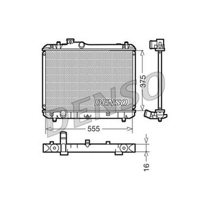 Denso Engine Radiator DRM47008