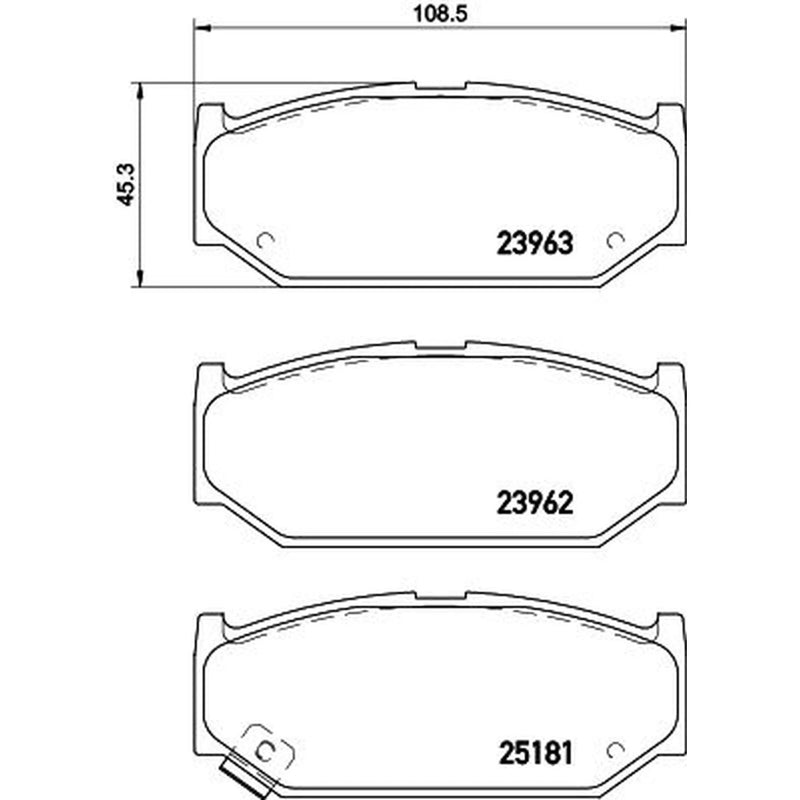 Mintex Front Brake Pad Set MDB3149