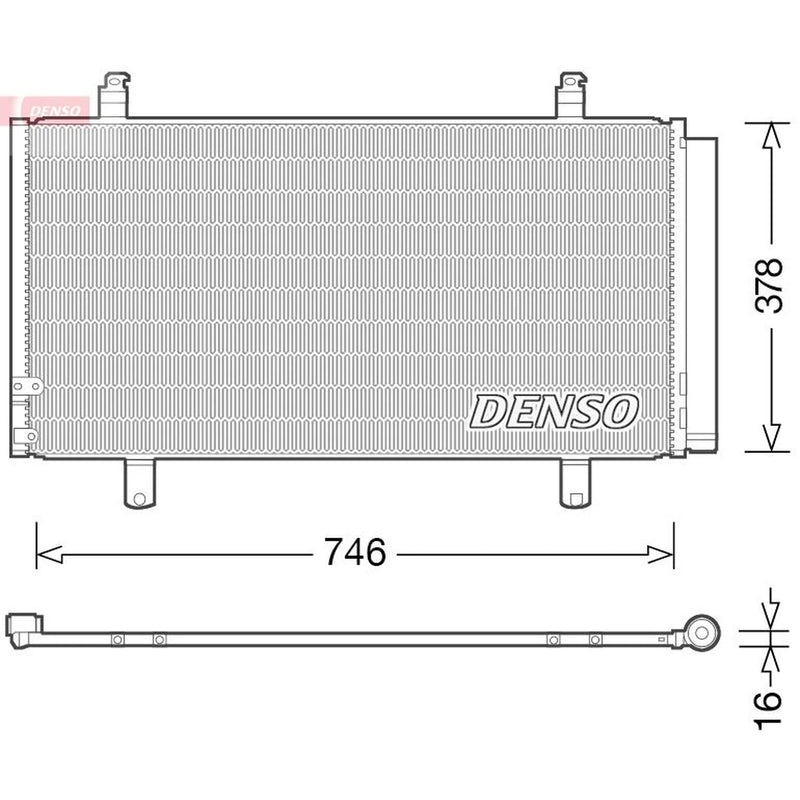 Denso Air Conditioning Condenser DCN50048