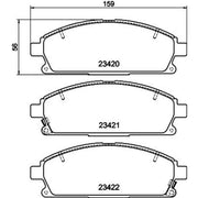 Mintex Front Brake Pad Set MDB1975