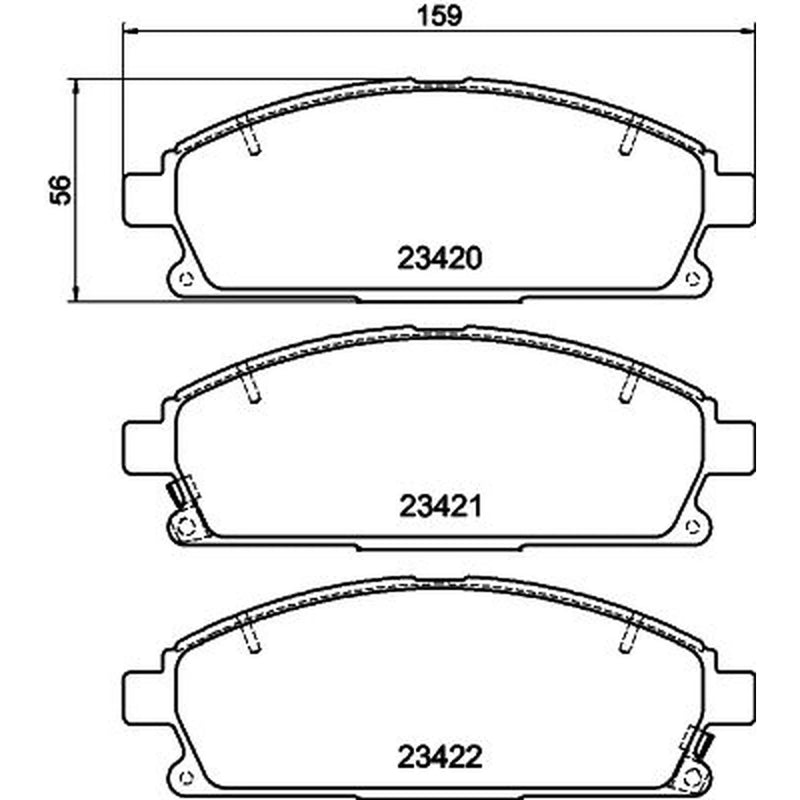 Mintex Front Brake Pad Set MDB1975