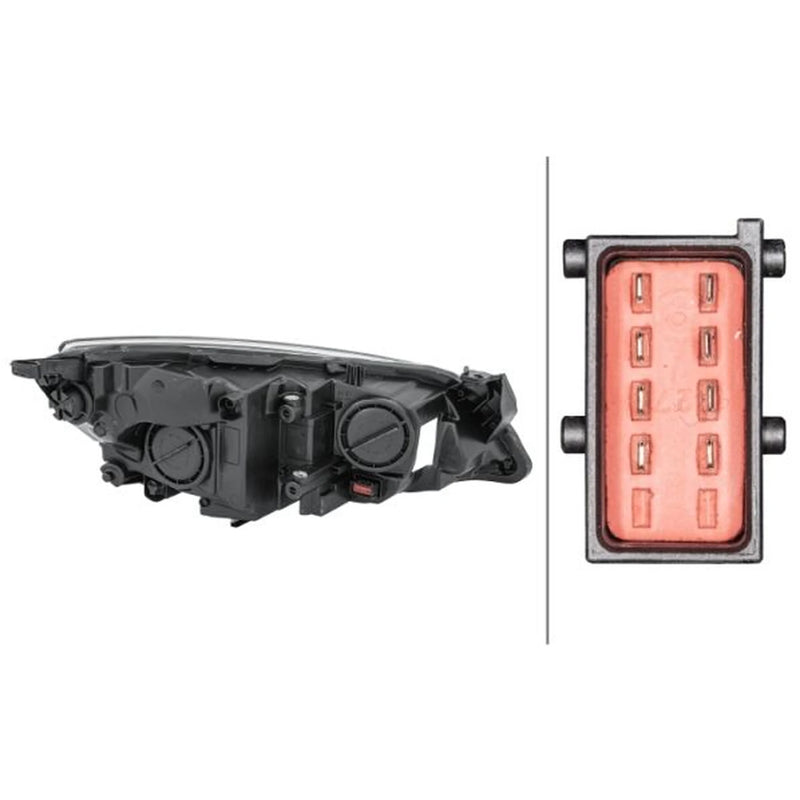Hella Headlight Headlamp W21/5W Left 1EG 010 011-371