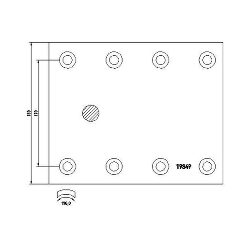 Textar Textar Cv Brake Lining Set 1984902
