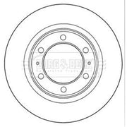 Borg & Beck 2 x Vented Front Brake Discs BBD5289