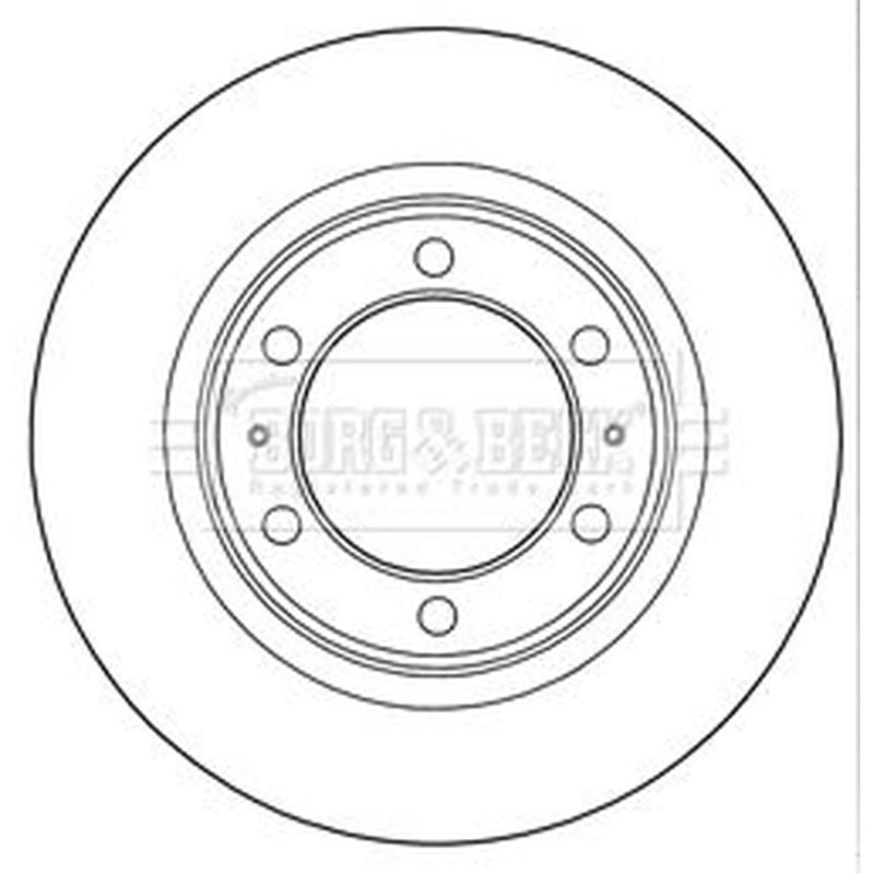 Borg & Beck 2 x Vented Front Brake Discs BBD5289