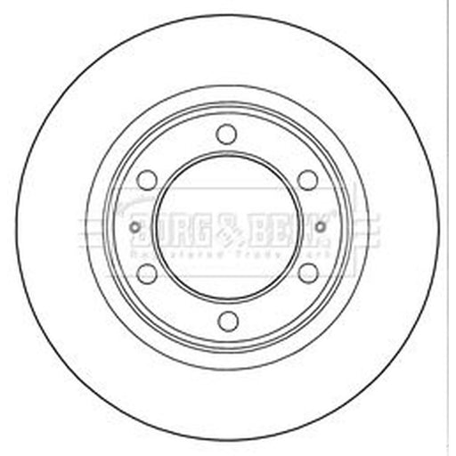 Borg & Beck 2 x Vented Front Brake Discs BBD5289