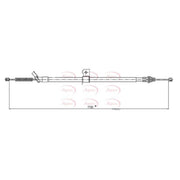 Apec Handbrake Cable Right Rear CAB1668