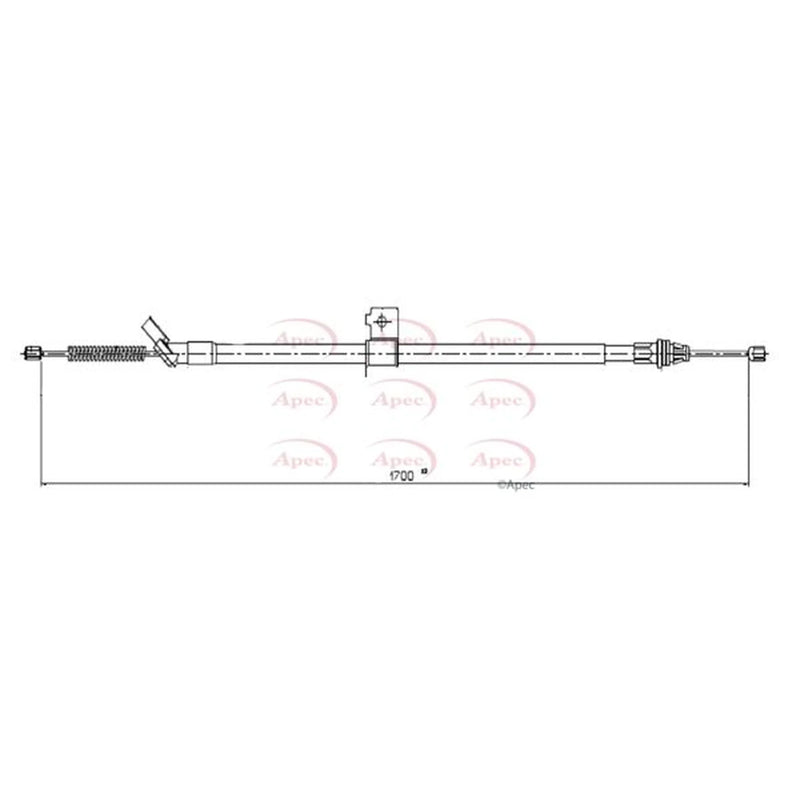 Apec Handbrake Cable Right Rear CAB1668