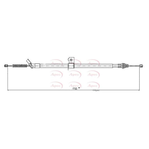 Apec Handbrake Cable Right Rear CAB1668