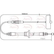 Apec Handbrake Cable Centre CAB1313