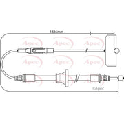 Apec Handbrake Cable Centre CAB1313