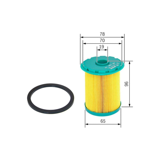 Genuine Bosch Car Fuel Filter N1720 Fits Vauxhall Vivaro Dti - 1.9 - 01-06 14574 Bosch  - Town Parts