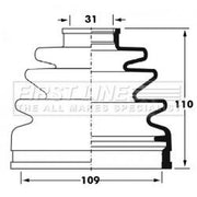 First Line Drive Shaft Bellow Kit Rear Left FCB6026