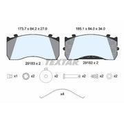 Textar Rear Brake Pad Set 2918301